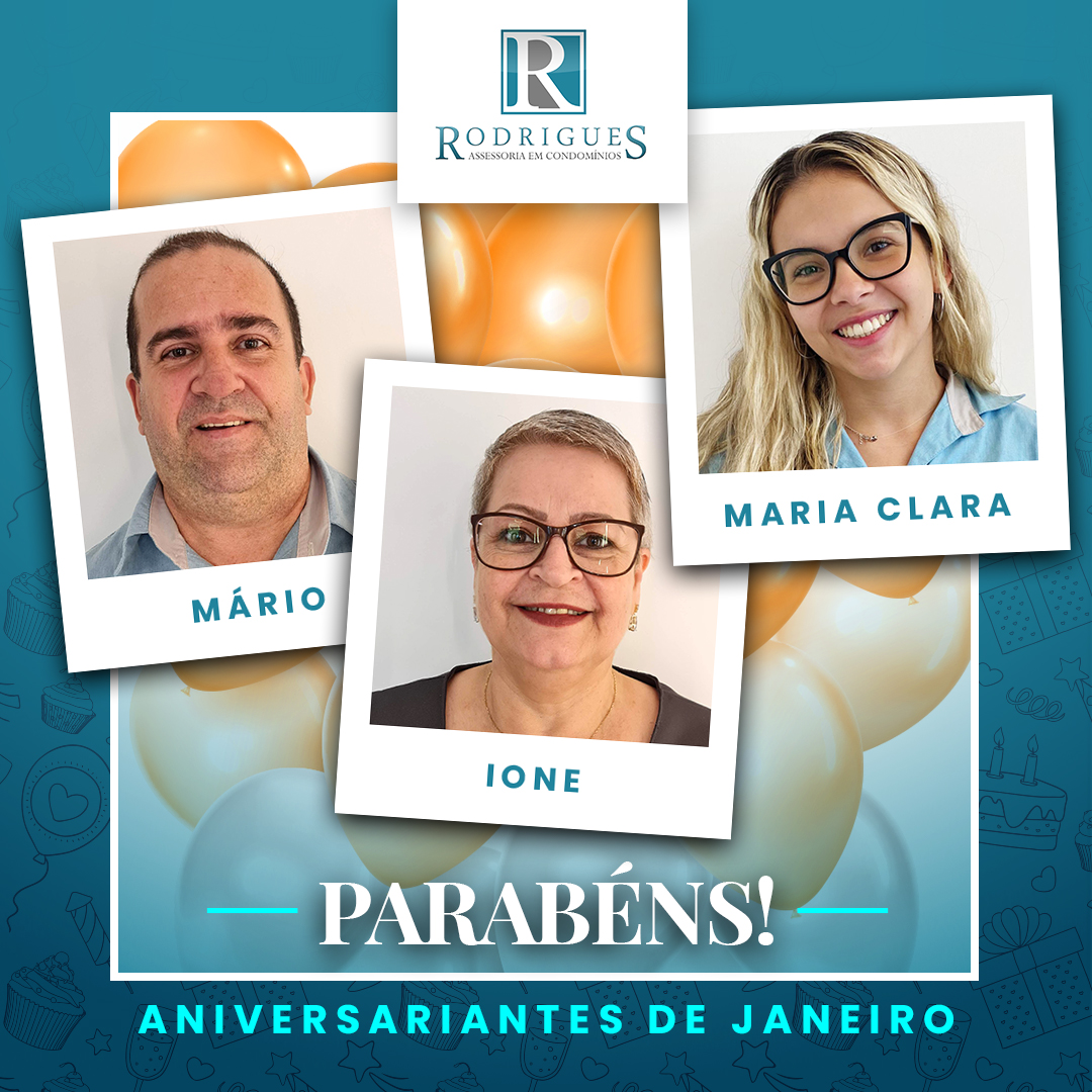 Aniversariantes do Mês – Janeiro