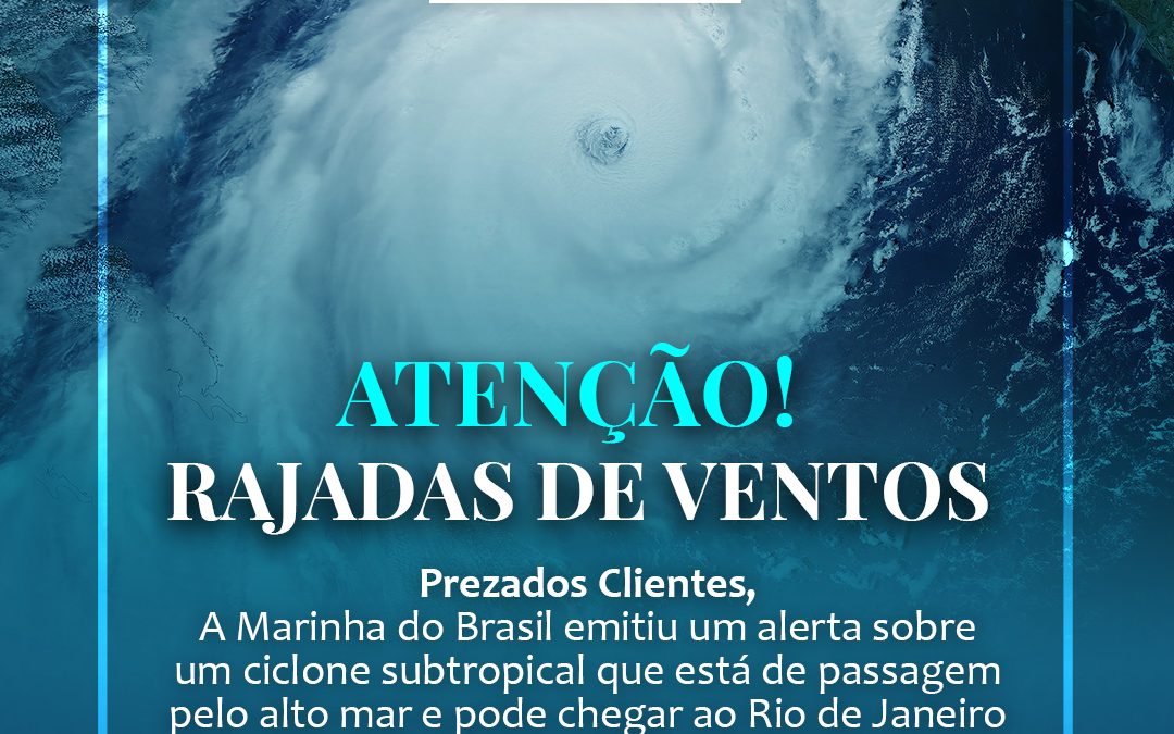 Atenção! 🌪 RAJADAS DE VENTOS