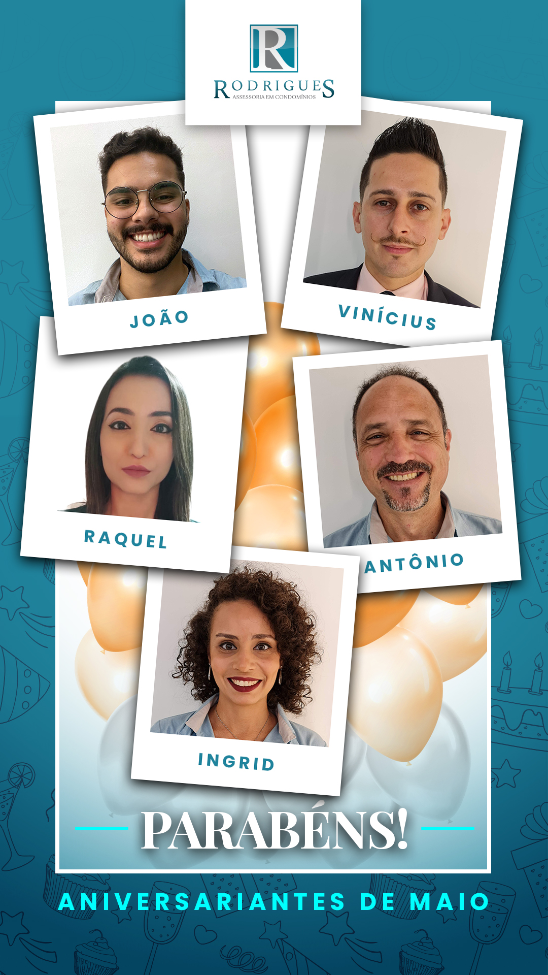 🎂 Aniversariante Maio Parabéns! Feliz Aniversário Nascidos Em