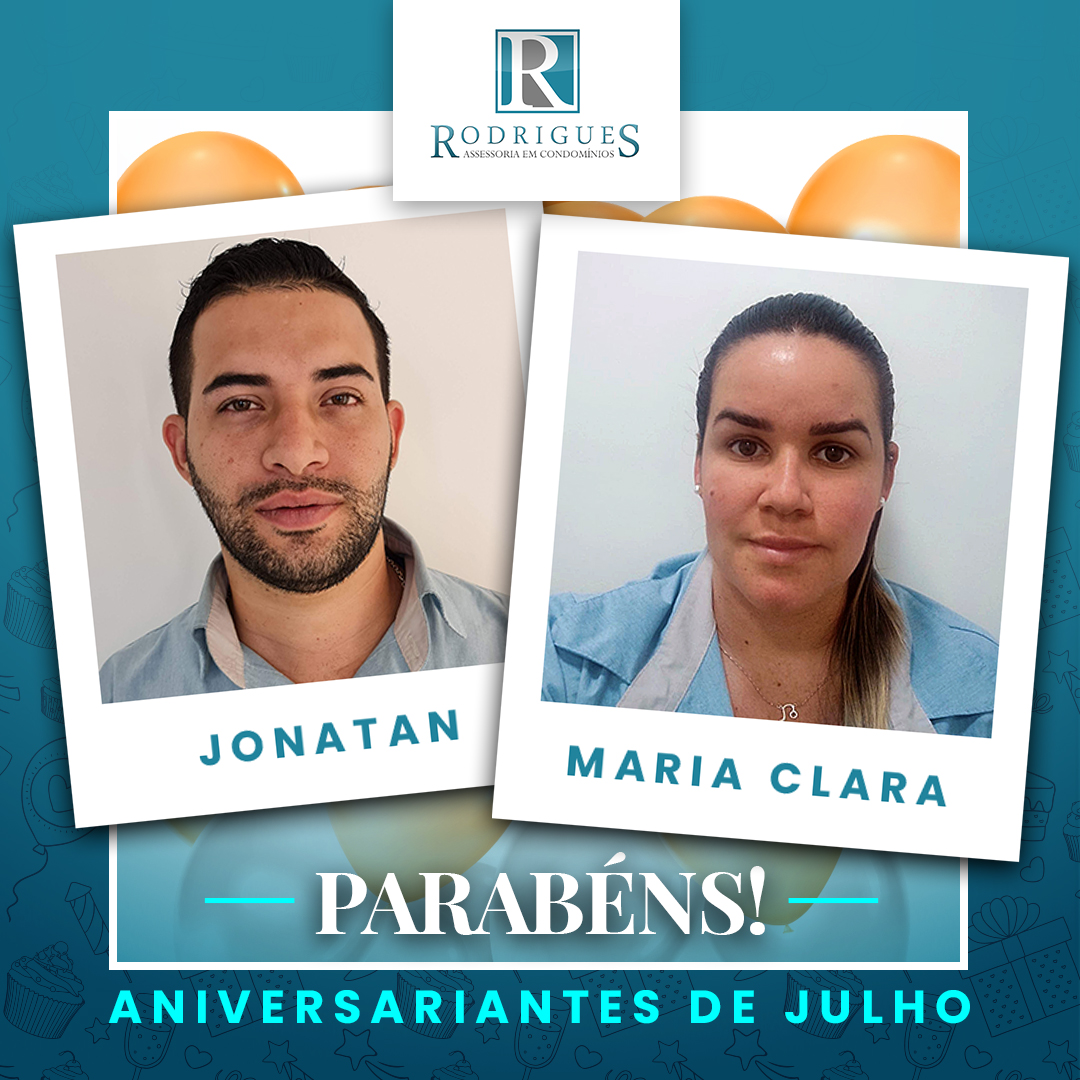 Aniversariantes do Mês – Julho