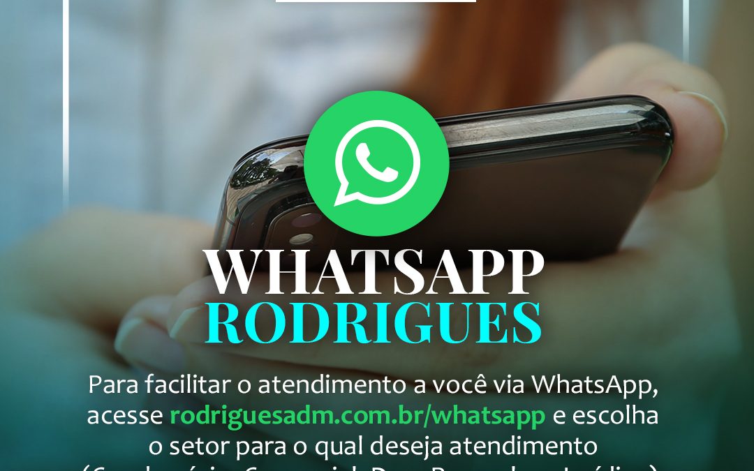 WhatsApp Rodrigues – Novos Canais