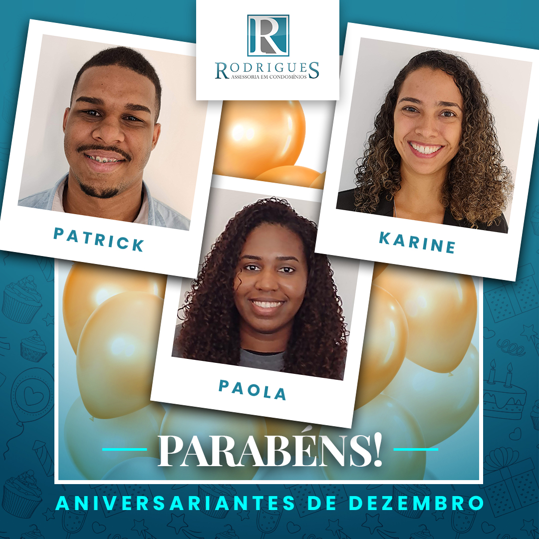 Aniversariantes do Mês – Dezembro
