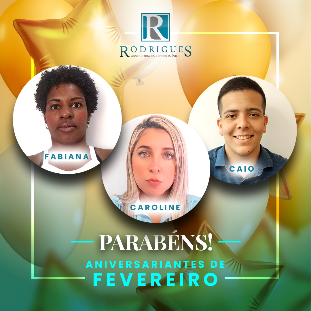 Aniversariantes do Mês – Fevereiro