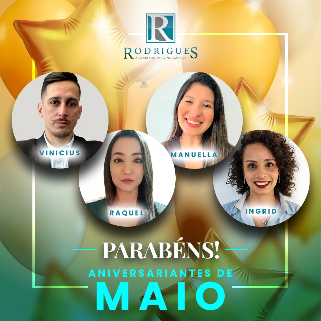 Aniversariante do Mês – Maio