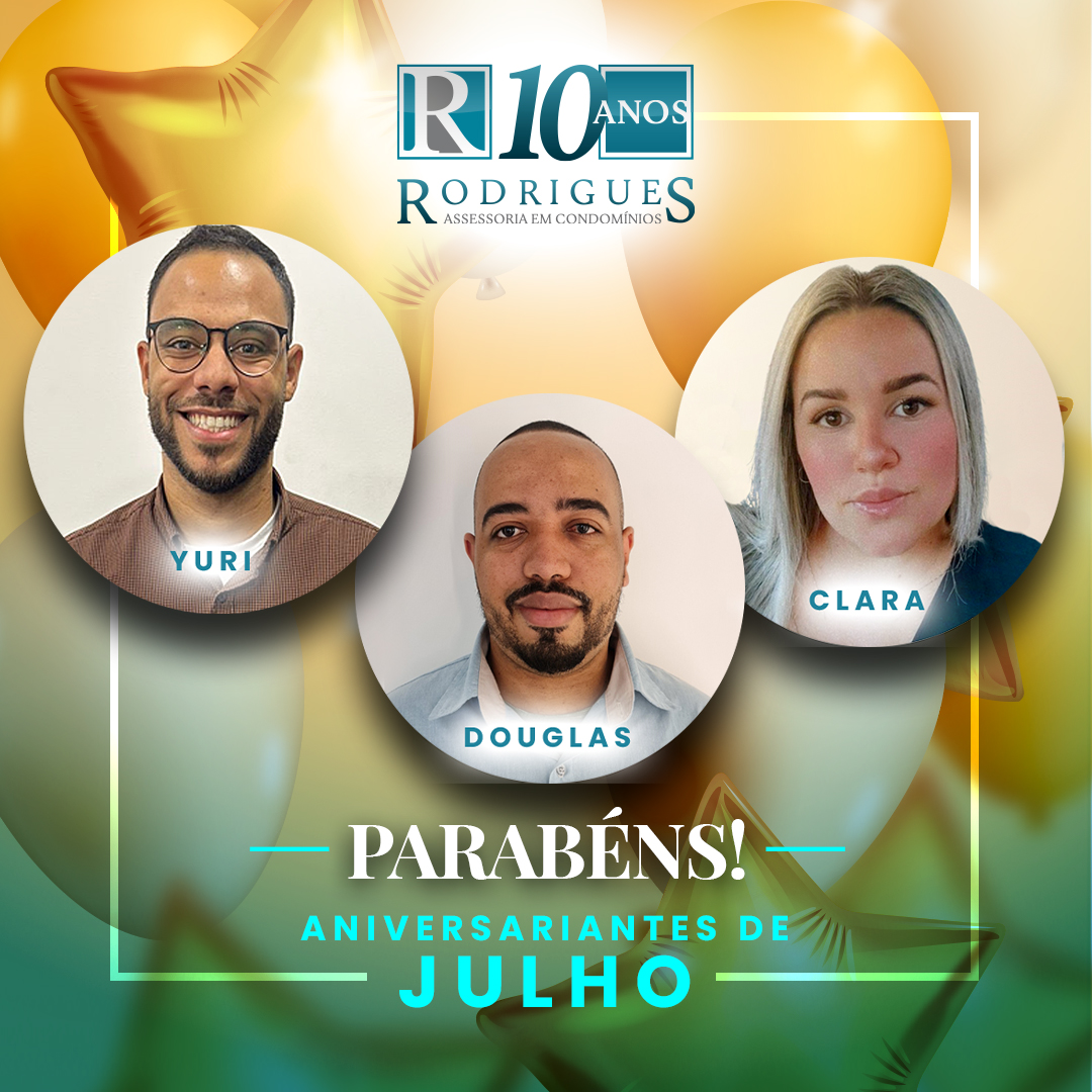 Aniversariante do Mês – Julho