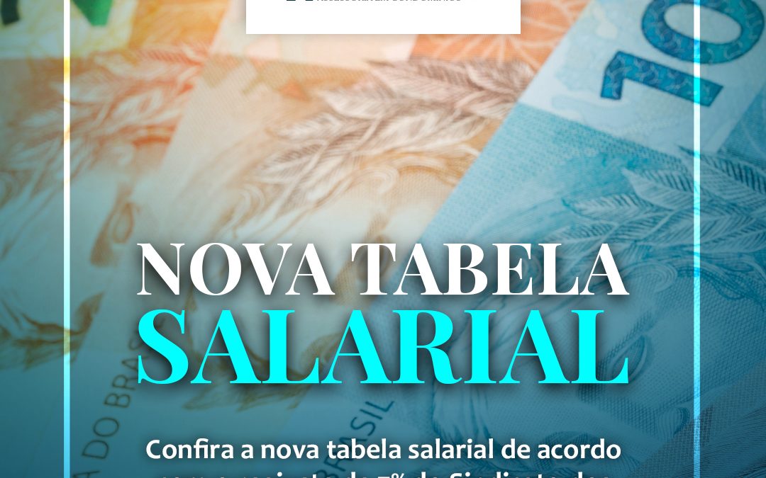 Nova tabela salarial – Sindicato dos Empregados de Edifício de Niterói (SEEN)