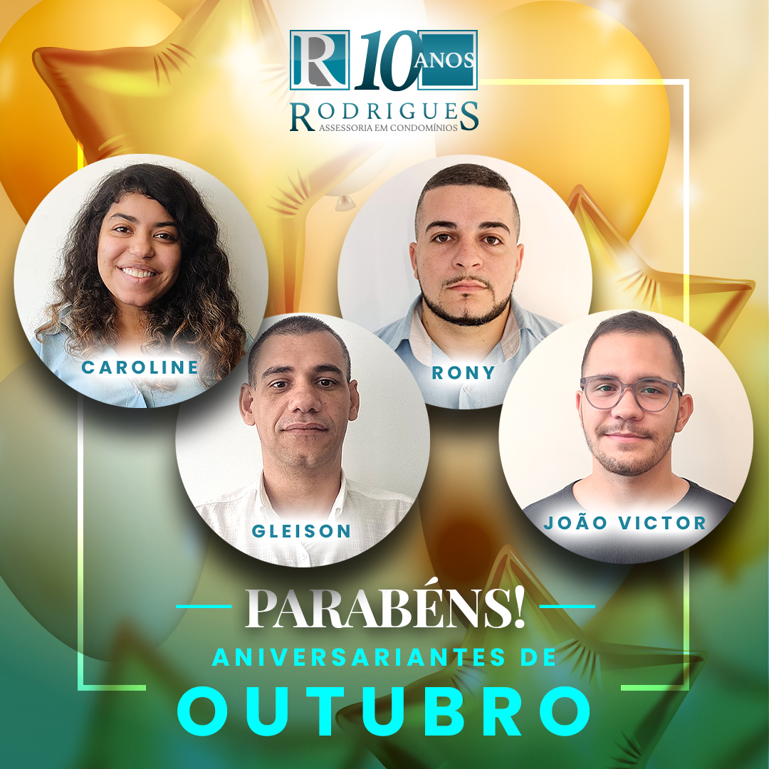 Aniversariante do Mês – Outubro
