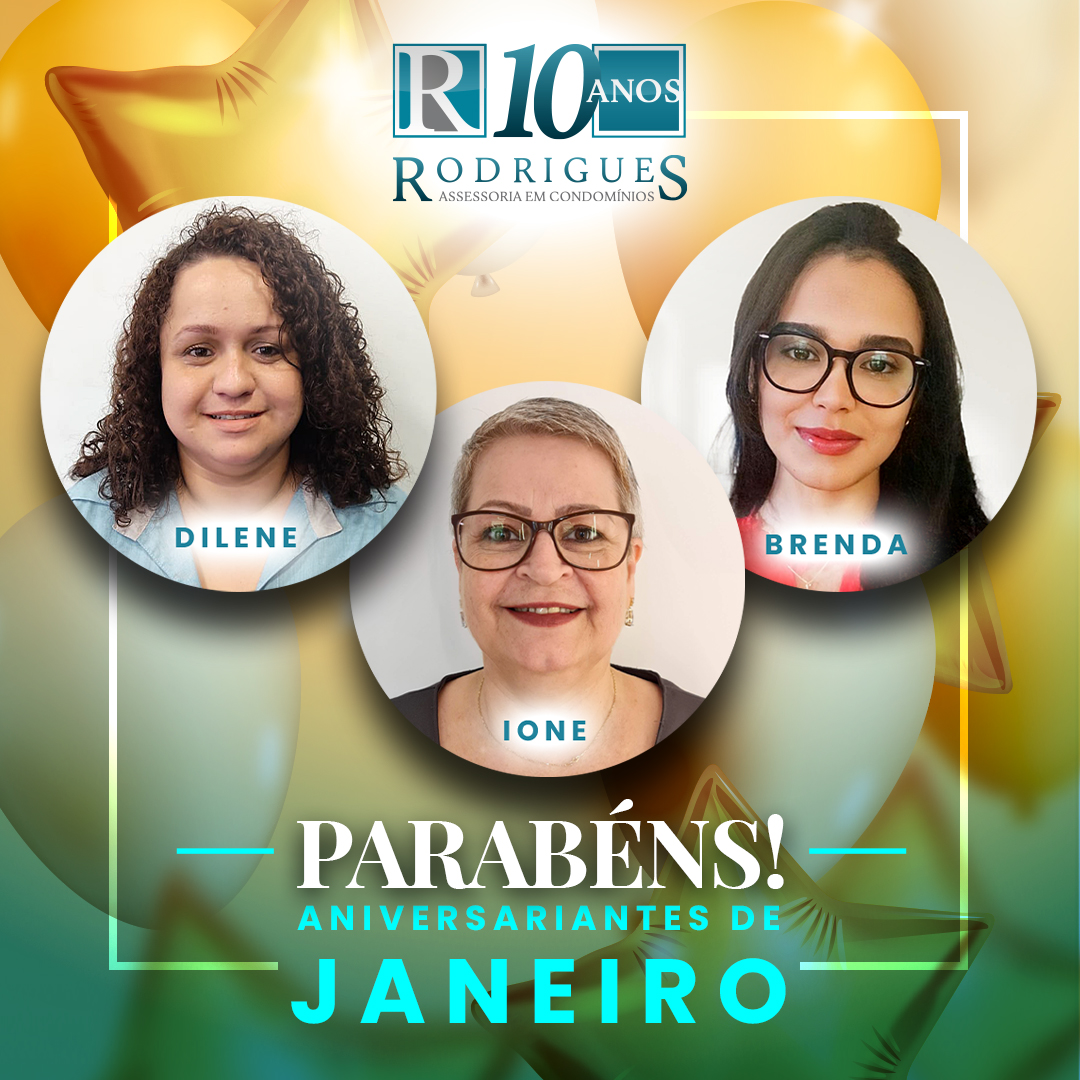 Aniversariantes do Mês – Janeiro