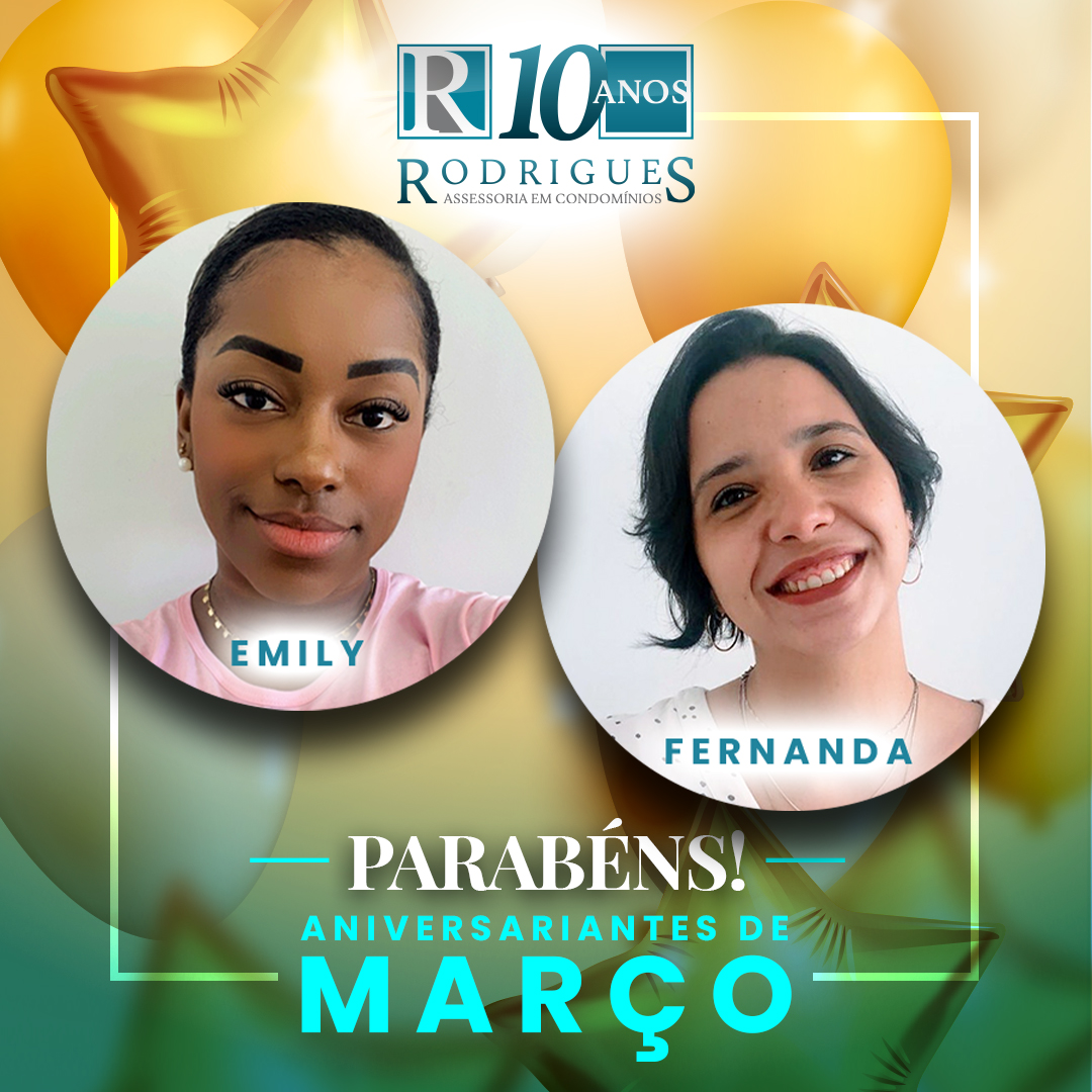 Aniversariantes do Mês – Março