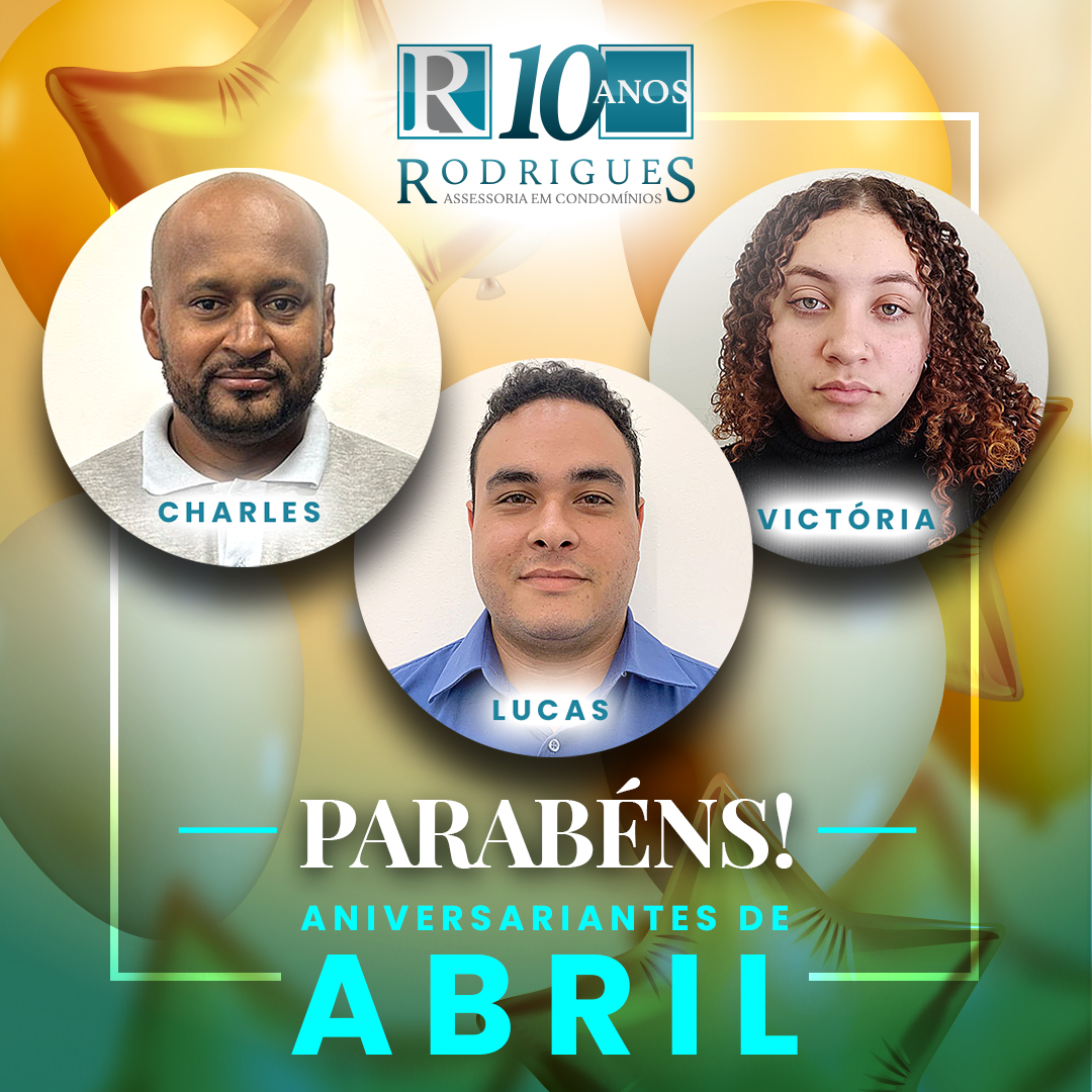 Aniversariantes do Mês – Abril