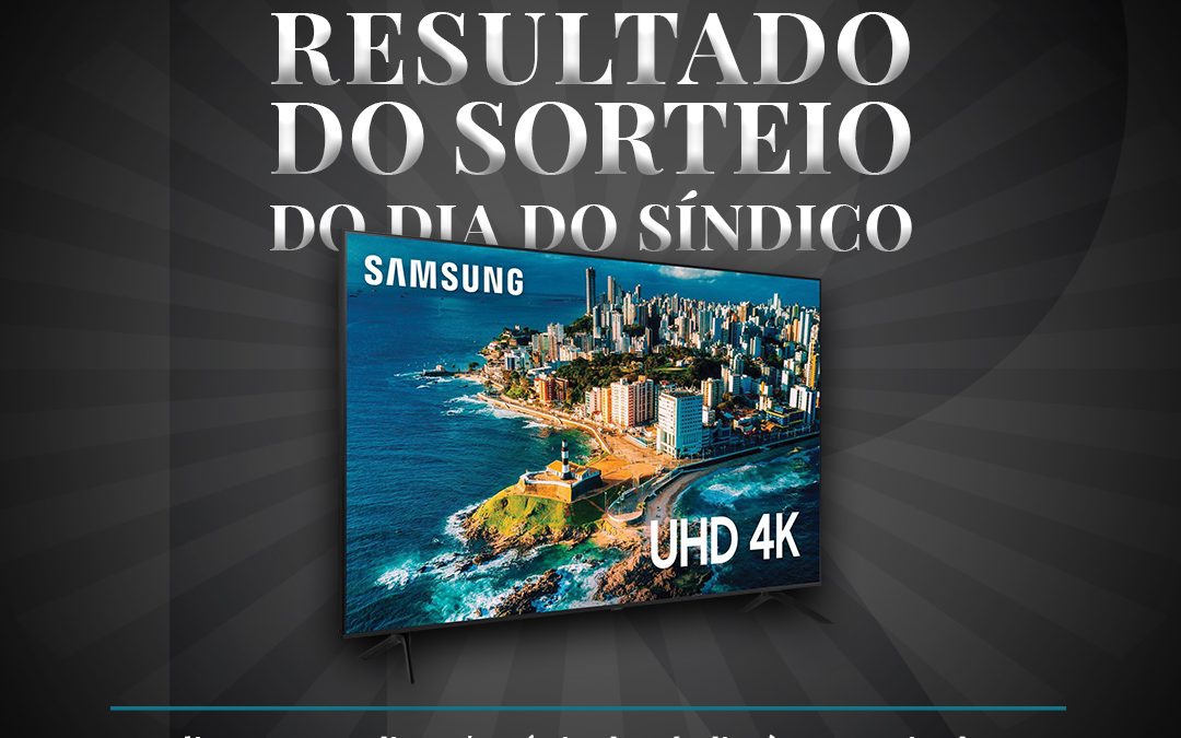 Resultado do Sorteio do Dia do Síndico