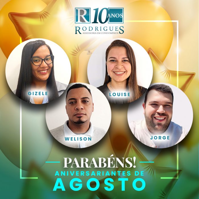 Aniversariante do Mês – Agosto