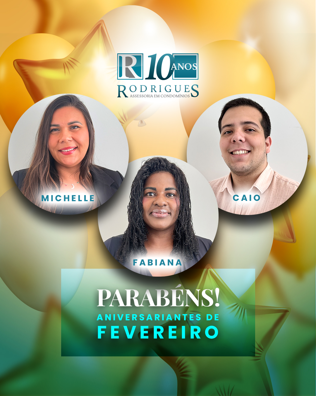 Aniversariantes do Mês – Fevereiro