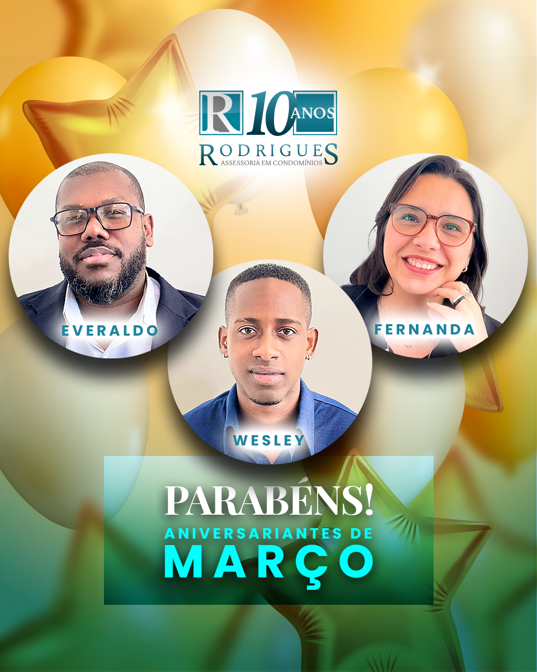 Aniversariantes do Mês – Março