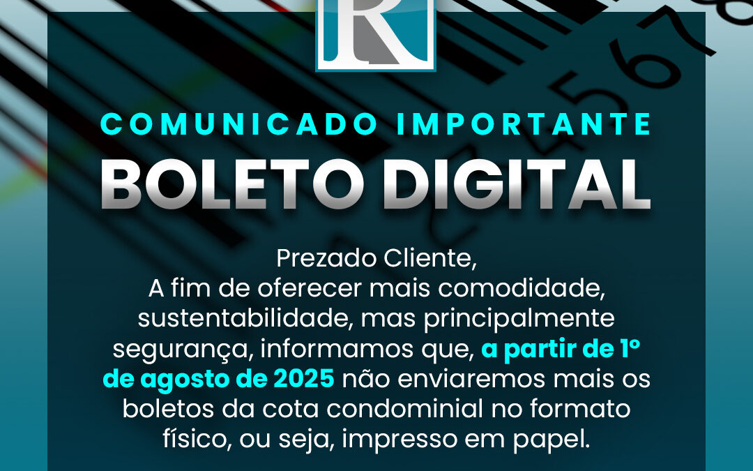 Comunicado Importante – Boleto Digital