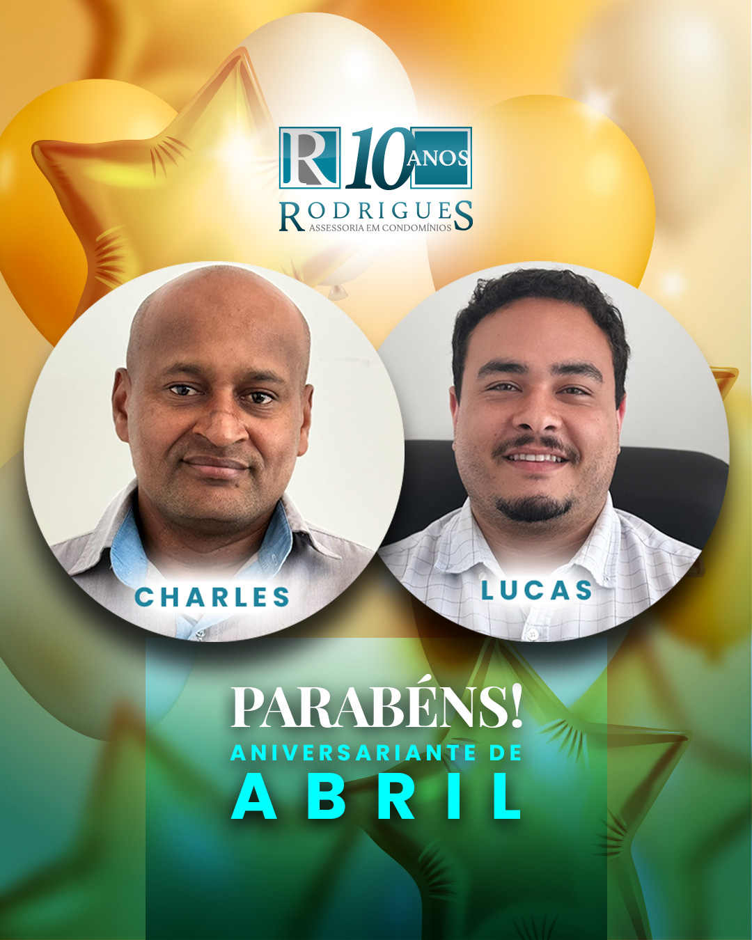 Aniversariantes do Mês – Abril