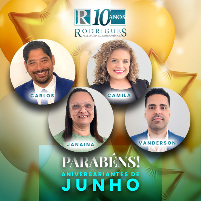 Aniversariantes do Mês – Junho