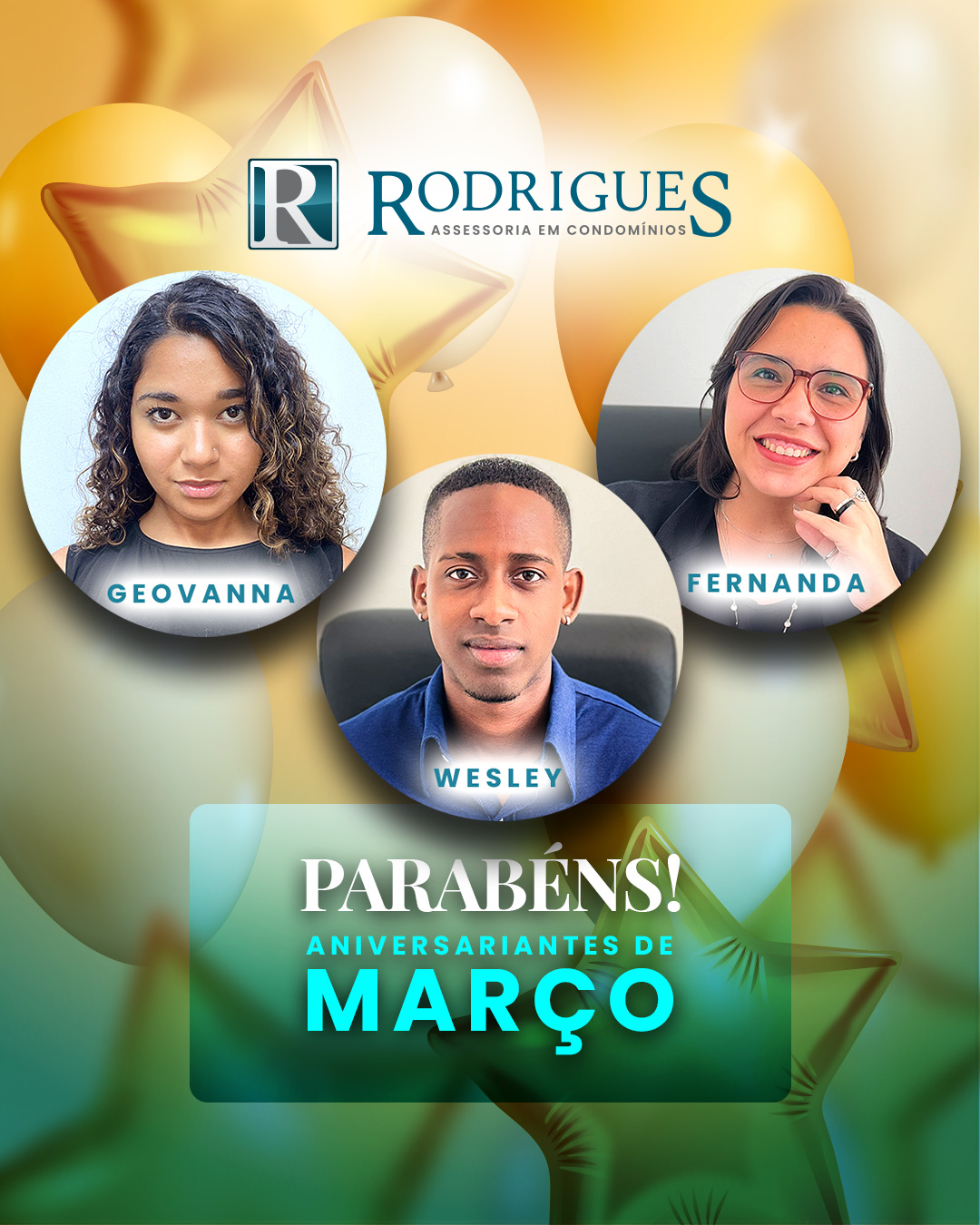 Aniversariantes do Mês – Março