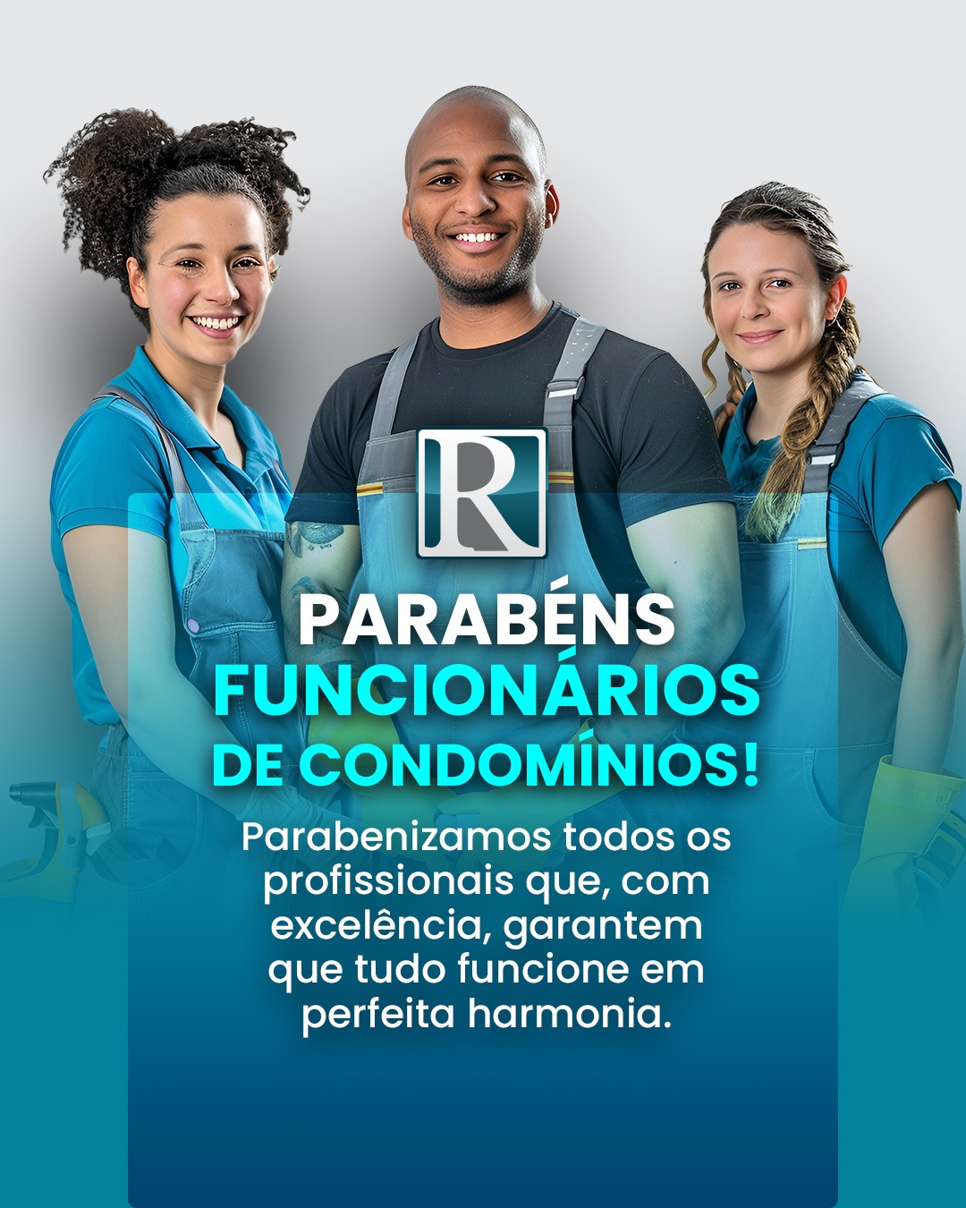 Parabéns, funcionários de condomínios!