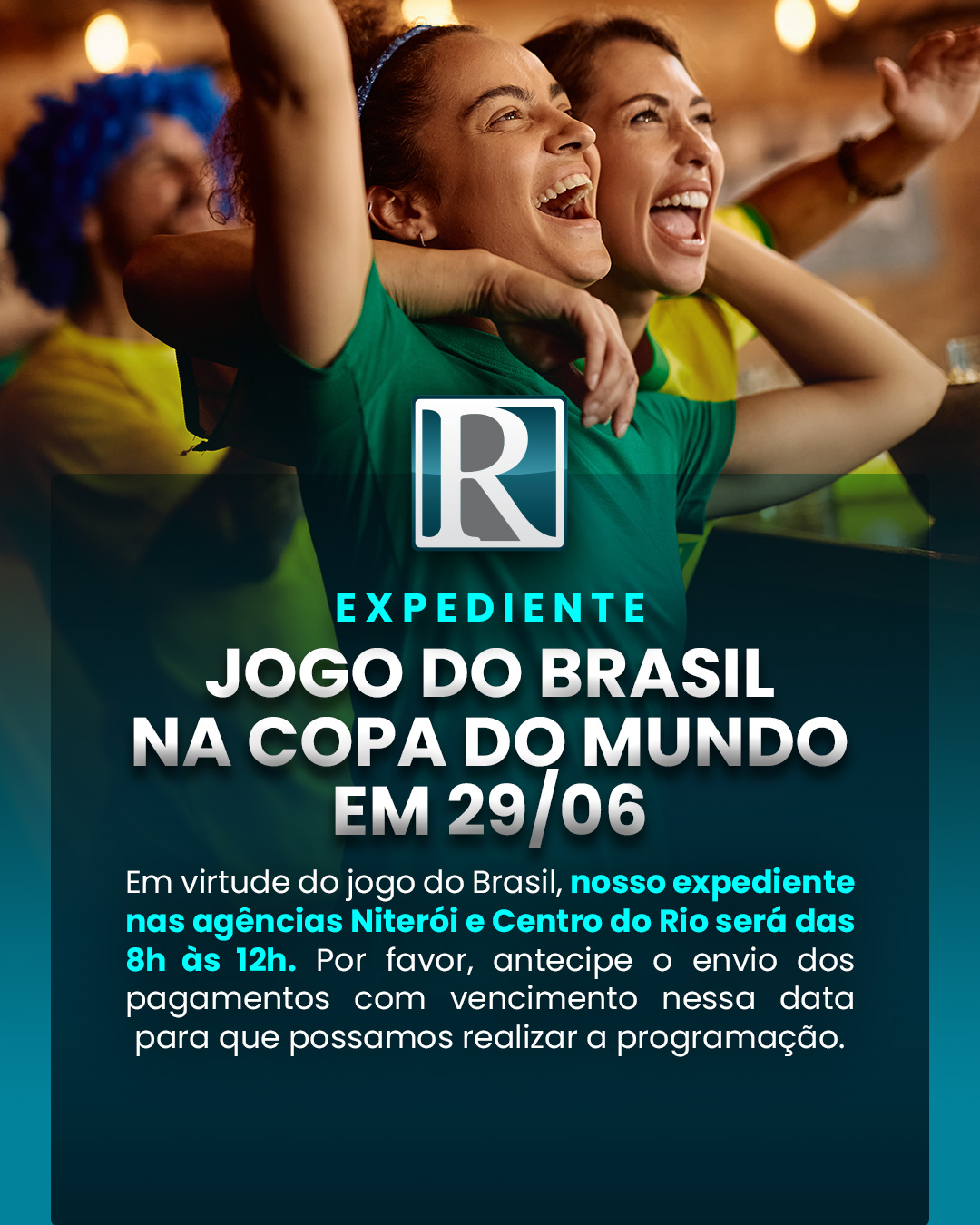 Expediente – Jogo do Brasil na Copa do Mundo em 29/06